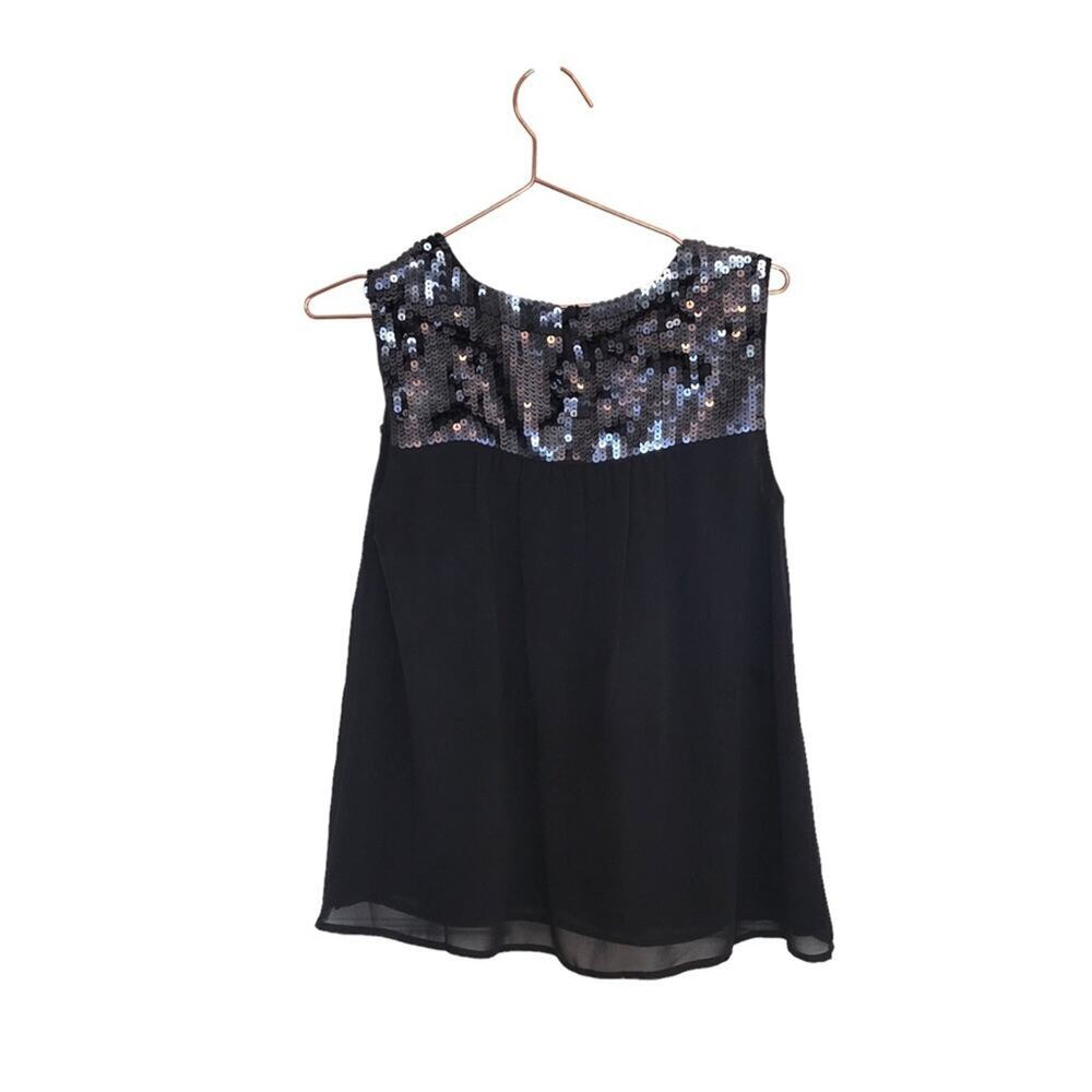 Ann Taylor Loft Sequin sleeveless Top Size small